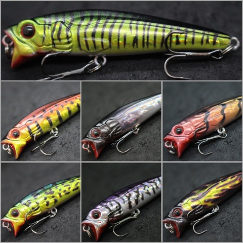 wLure 7.5cm 9.5g Topwater Popper Walking Lure ZigZag Action Floating Bait 3D Hard Eyes Fishing Lure W751 ► Photo 1/6