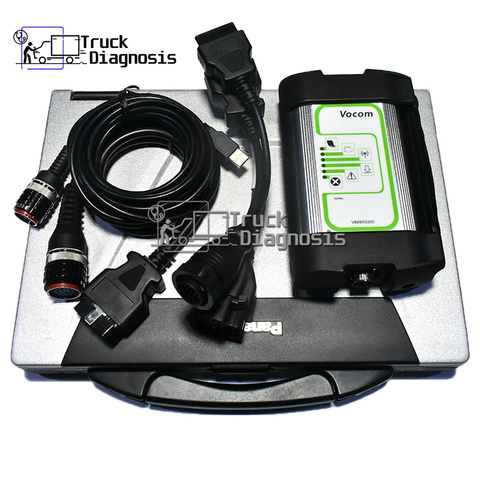 for VOLVO Vocom 88890300 for volvo truck excavator diagnostic tool for volvo ptt 2.7 dev2tool EUR6 FH FM4 +Thoughbook CF52 ► Photo 1/6