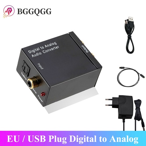 New RCA R/L Output Digital to Analog Audio Adapter DAC Amplifier Box for Coaxial Optical SPDIF signal to Analog Audio Converter ► Photo 1/6