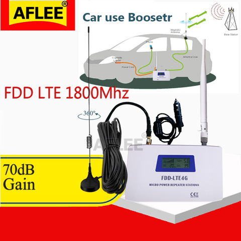 Car Use!! LTE DCS 1800mhz4G Network Mobile Signal Booster Repeater 2G 4G 1800Mhz Cellphone Cellular GSM 1800 Cellular Amplifier ► Photo 1/6