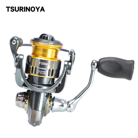 TSURINOYA Ultralight Trout Spinning Fishing Reel FS 500 165g 4kg Drag Power 9+1 Bait Finessn Shllow Spool BFS Winter Lure Wheel ► Photo 1/6