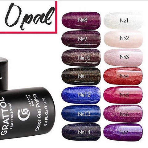 GRATTOL professional Gel Polish UV LED Opal Gel Varnish Semi Permanent Vernis 9ml Soak Off Nail Art UV Gel ART Nail Polish ► Photo 1/6