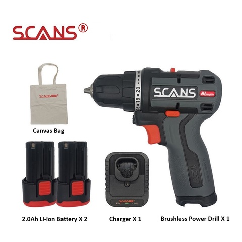 SCANS S120 12V BRUSHLESS LI-ION BATTERY MINI CORDLESS POWER DRILL S120 ► Photo 1/4