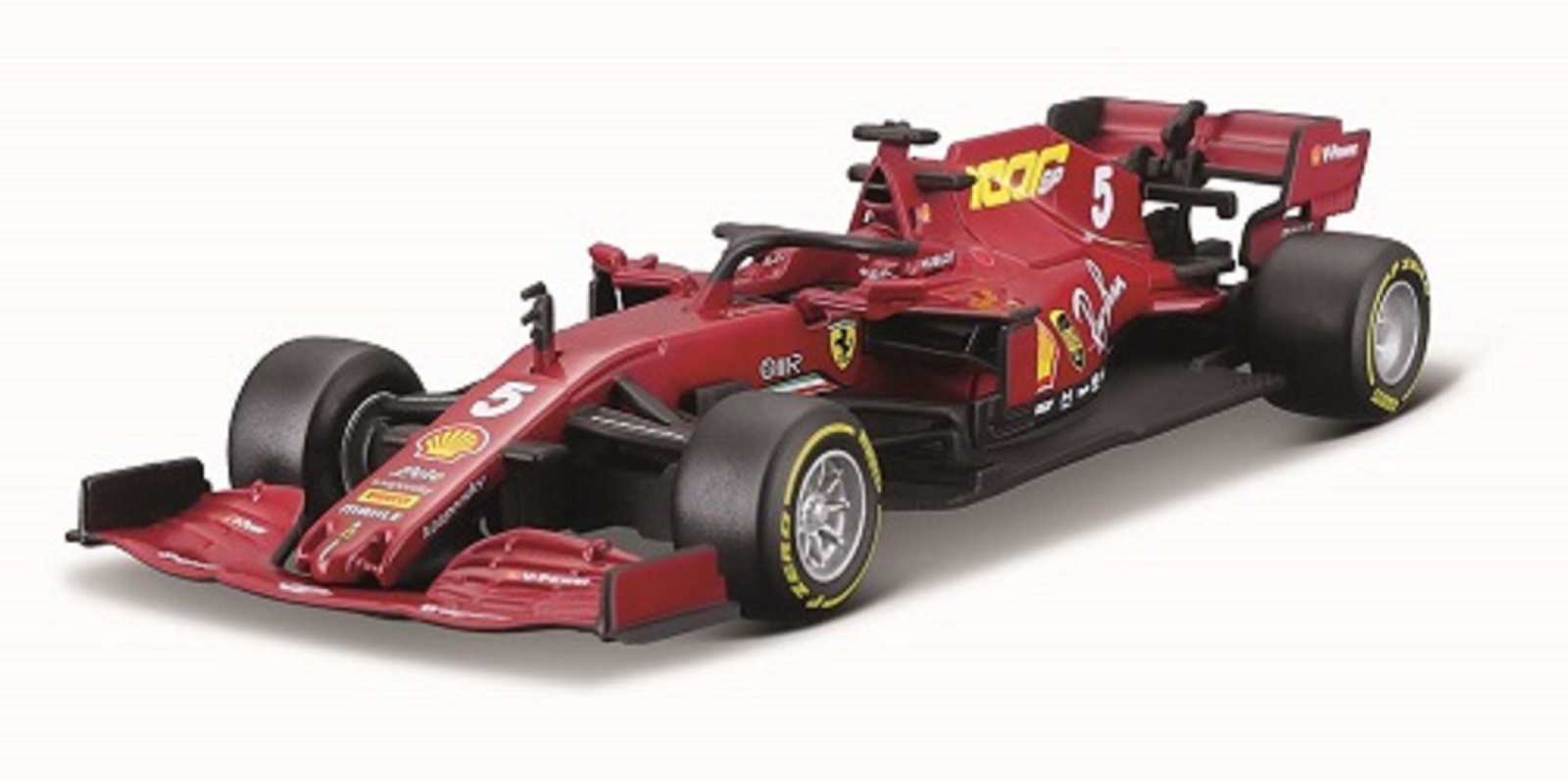 Bburago 1:18 Scale 2020 F1 Ferrari SF1000 Sebastian Vettel #5 Diecast Car Model