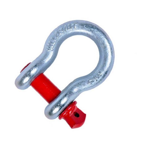 Bracket omegoform 2 T, set 2 pcs. Shackle tow. Steel shackle. Truck clamp ► Photo 1/2