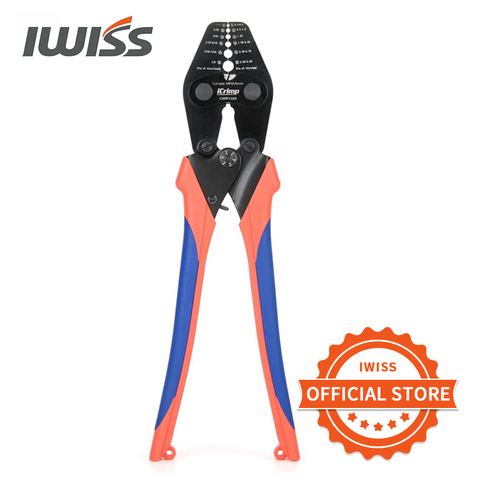 IWISS CWR1328 Wire Rope Crimping Tool with Cutting function for Cable Railing, Hand Swaging1/32~1/8-inch Aluminum Oval Sleeves ► Photo 1/6