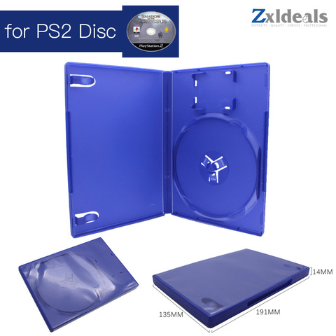 Replacement Case For PS2 Game Disc Spare Blue Game For Playstation 2 Box Single CD ► Photo 1/4