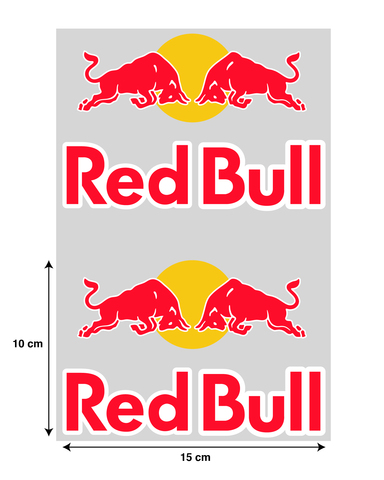 Racing Red Bull Helmet Stickers Decal Logo Car Motorcycle Sticker