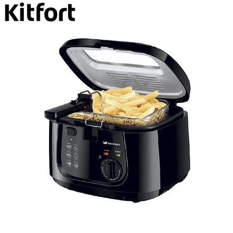 Deep Fryer KITFORT KT-2022 Deep Fryer Electric Deep Fryer frying fries for home kitchen appliances ► Photo 1/4