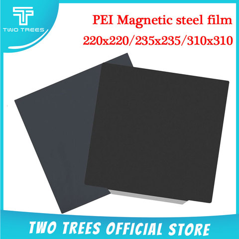 220x220/235x235/ 310x310 Removal Spring Steel Sheet Pre-applied Black PEI Flex Magnetic Base 3d printer Sapphire Hot Bed Sticker ► Photo 1/6