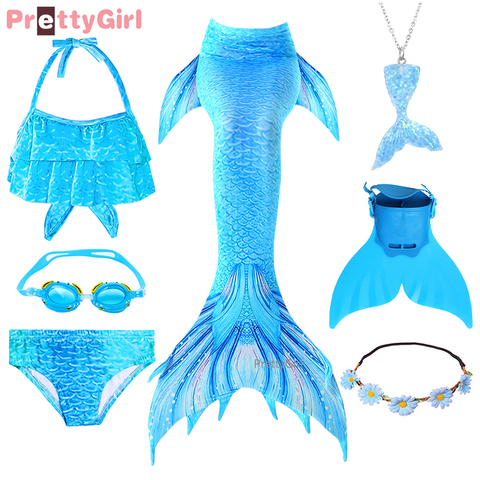 Summer Dress Mermaid Tail Swimsuit Holiday Beach Bikini Mermaid Costume Cosplay for Swimming Pool Children Swimwear ► Photo 1/6