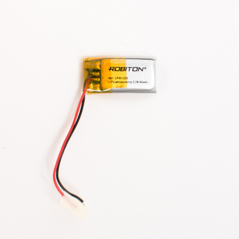 Li-ion polymer battery lp401225 robiton, Li-Pol prism with protection circuit ► Photo 1/1