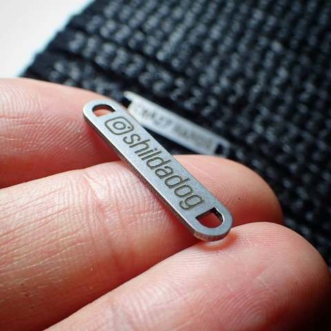 Custom Name Labels Clothing Accessories Stainless Steel tags With Your Logo Sewing metal nameplates Jewelry Customized Tags BFF ► Photo 1/4