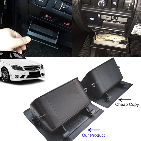Car Fuse Box Coin Container Bin Storage Tray Holder For Subaru WRX STi 2015 Part Black ABS Plastic Fuse Boxes Accessories ► Photo 1/6