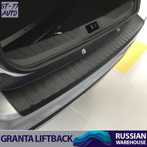 Guard cover of rear bumper for Lada  Granta FL LIFTBACK 2022- protective molding exterior material ABS plastic styling tuning ► Photo 1/6