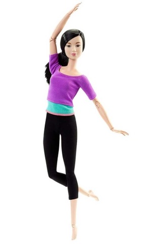 Newest Style Original Barbie Doll Sport Move Set Yoga Gymnastics Limitless  Movement All 22 Joints Doll