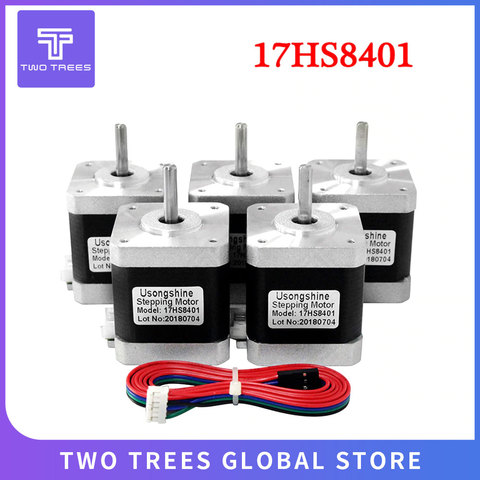 Usongshine 5pcs/lot 3D printer motor 4-lead Nema17 Stepper Motor 42 motor Nema 17 motor 42BYGH 1.7A (17HS8401S) with DuPont ► Photo 1/6