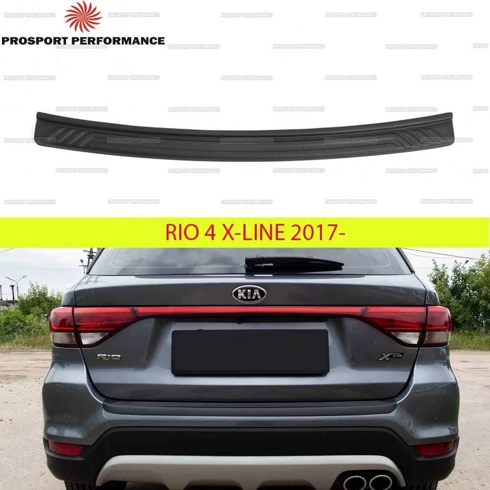 Protective Trim For Rear Bumper For Kia Rio 4 X Line 17 Abs Plastic Outer Molding Body Kit Tuning Styling Guard Price History Review Aliexpress Seller Prosport Car Parts Store Alitools Io