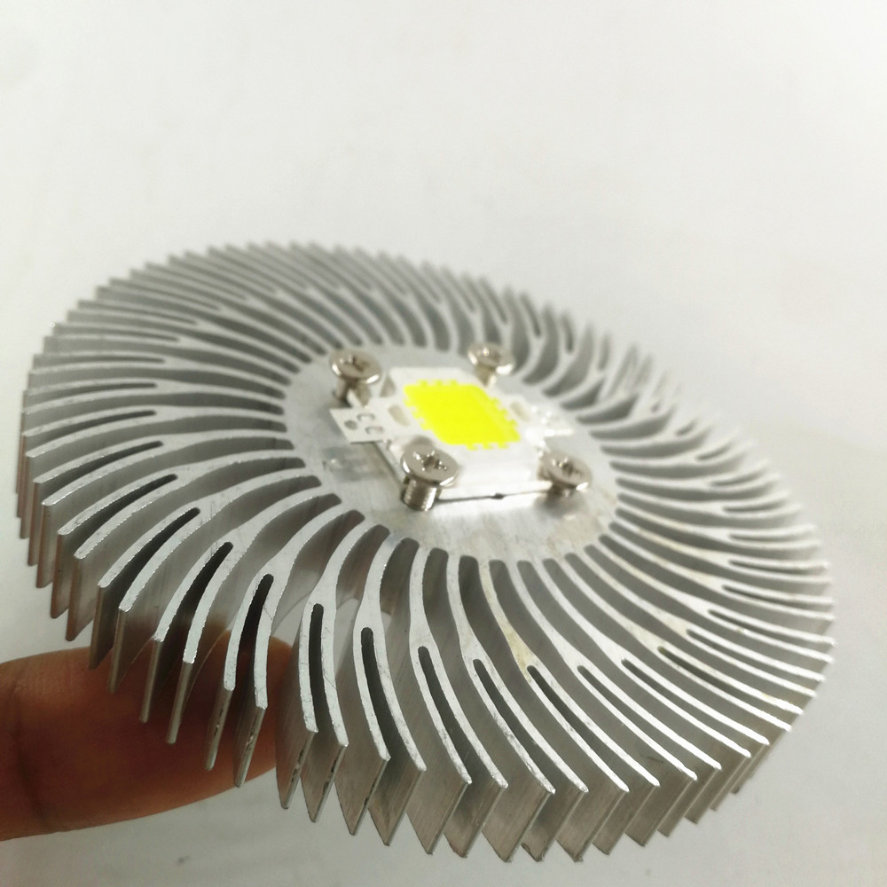 Light Bulb Radiator Round LED Heatsink Radiator Aluminum 10W Heat Sink Radiator for ...