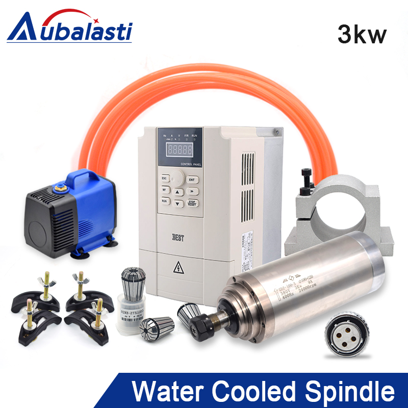 3kw Spindle CNC Router Spindle Motor 220V 380V Machine Tool Spindle ...