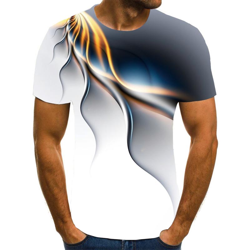 Camiseta Popular para hombre, 3D Camiseta de manga corta con estampado ...