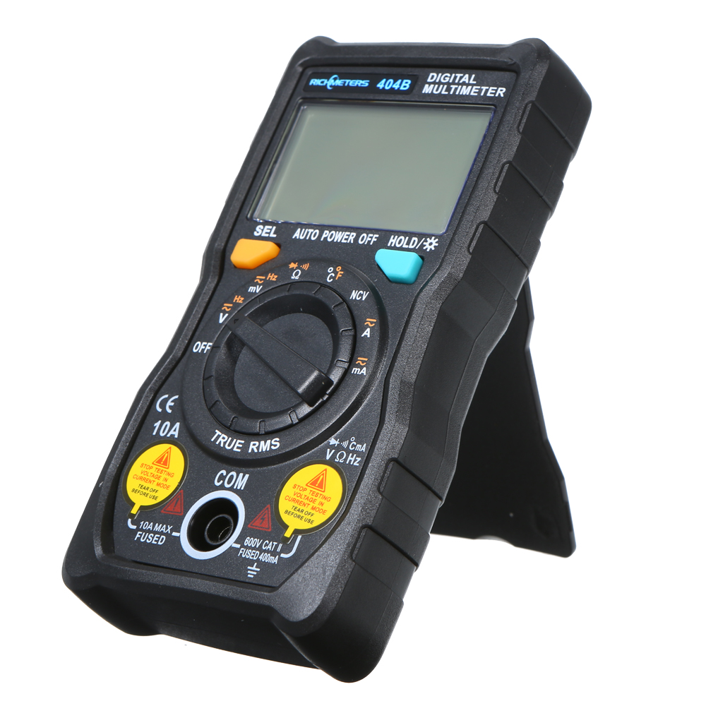 RICHMETERS RM404B Digital Multimeter Black Mini Multi Meter Voltmeter ...