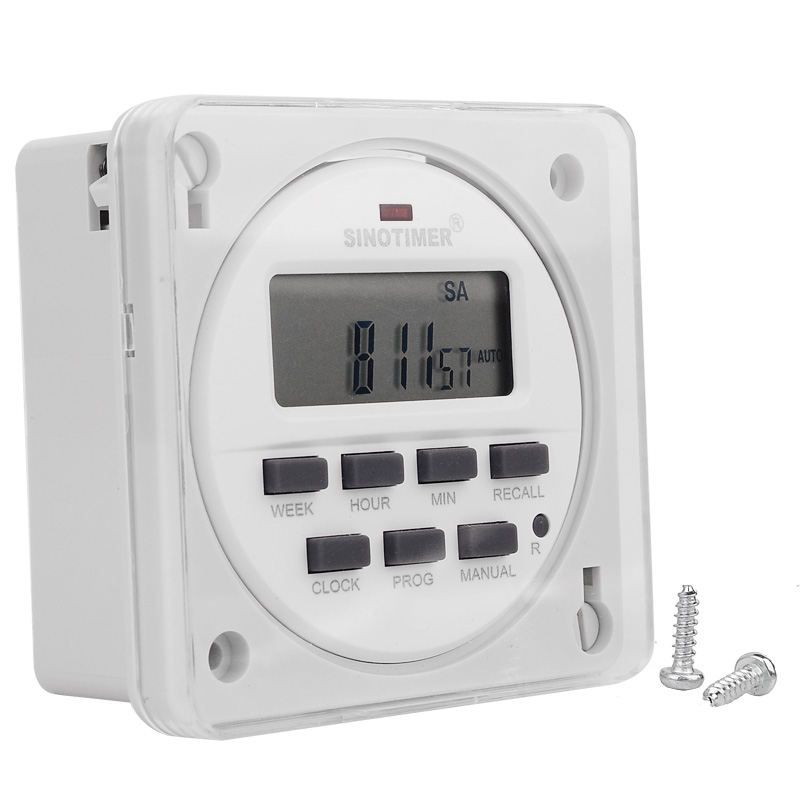 12/24 Format 12V DC Timer Switch 7 Days 24hr Programmable Time Relay ...
