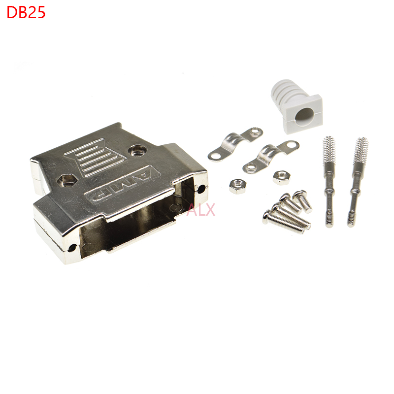 1set DB25 female MALE CONNECTOR + metal shell Solder Type D-Sub ...