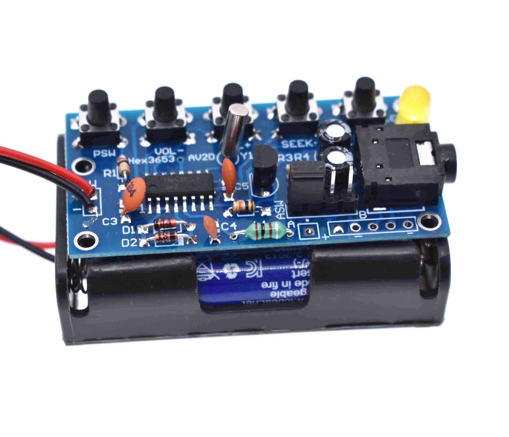 Radio Reciver Module Wireless Stereo FM Radio Receiver Module PCB DIY Electronic Kits 76MHz ...