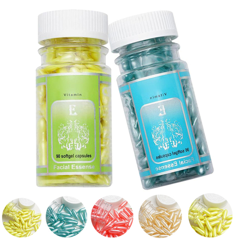 Buy Online 90pcs/bottle Vitamin E Capsules Serum Spot Acne Removing