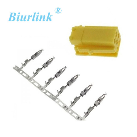 Mini ISO 6 Pin Terminal Block Socket Connectors AUX Cable Repair Kit ...