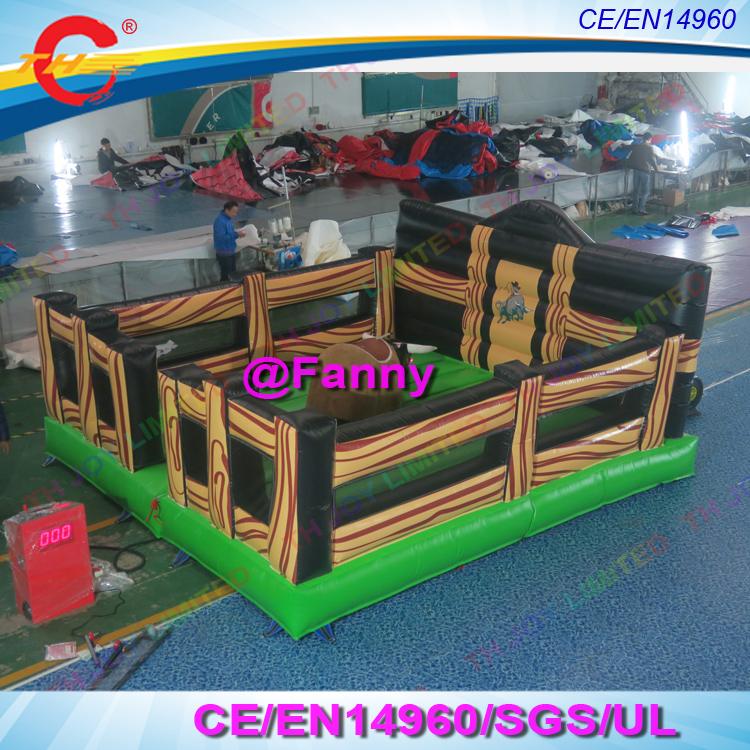 mechanical bull Rodeo inflatable bull riding game, inflatable bull ...