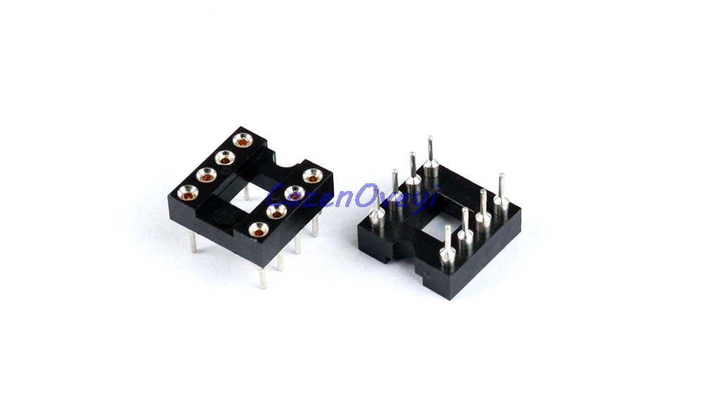 20pcs/lot DIP-8 Round Hole 8 Pins 2.54MM DIP DIP8 IC Sockets Adaptor ...