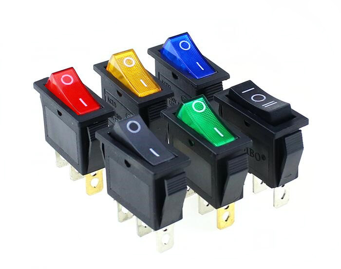 Dual Position Rocker Switch KCD3 Rocker Switch ON-OFF 2 Position 3 Pin Electrical equipment With ...