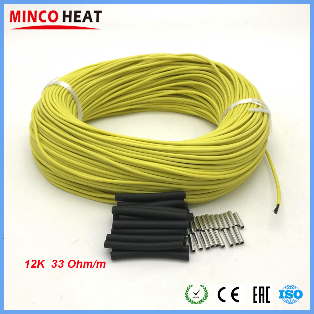 Infrared Radiator Cable 12K Infrared Floor Heating Cable System Carbon Fiber Electric Hotline ...
