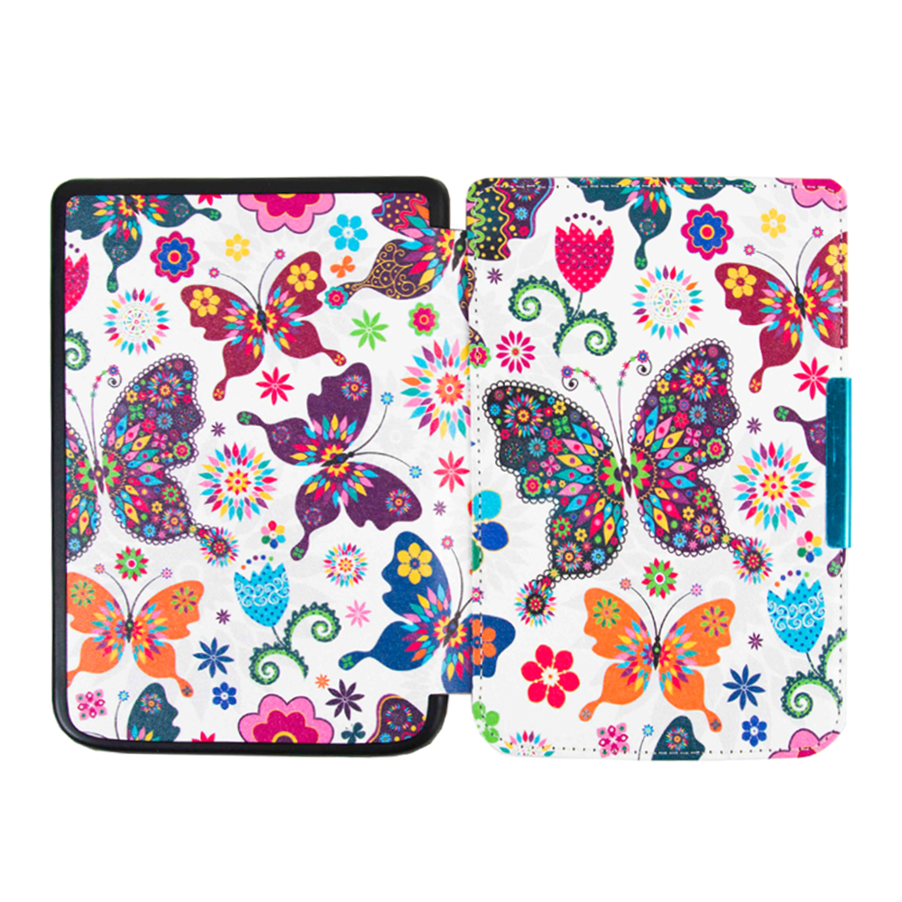 Lunso Kobo Libra 2 hoes (7 inch) Lederen sleep cover Zwart Lunso Kobo Libra 2 hoes (7 inch) Lederen sleep cover Zwart