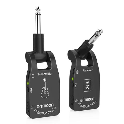 Ammoon-sistema transmisor receptor de guitarra inalámbrico, 2,4G, recargable, 6 CANALES, transmisor de Audio para guitarra eléctrica, bajo ► Foto 1/6