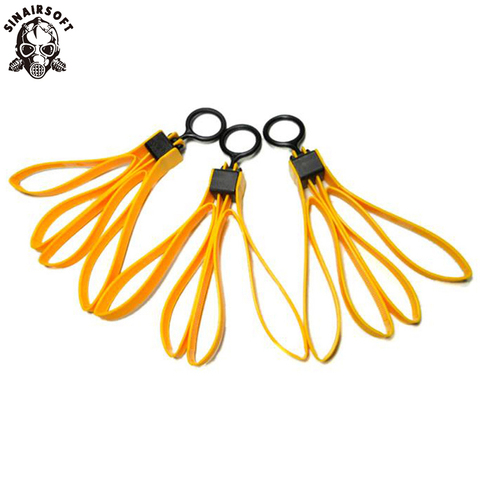 Correas de plástico táctico para atar cables, esposas CS, cinturón decorativo deportivo TMC, Correa desechable para cables, amarillo y negro, 1 juego/3 uds. ► Foto 1/6