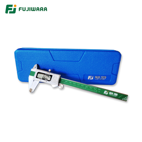 FUJIWARA-calibrador Vernier de acero inoxidable con pantalla Digital, calibrador electrónico LCD de 0-150mm/pulgada, IP54 ► Foto 1/6