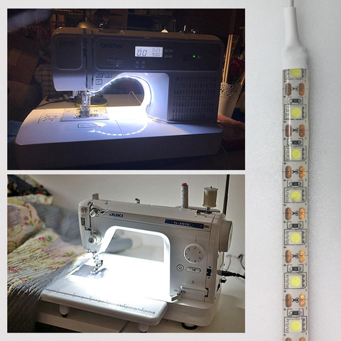 Tira de luz LED para máquina de coser, cinta de luz de costura Flexible con atenuación alimentada por USB para máquina Industrial, luces LED de trabajo ► Foto 1/6