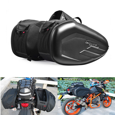 Nuevo resistente al agua de la motocicleta alforjas casco Moto Bolsa lateral cola maleta de equipaje de la bici del Motor de tanque de combustible bolsas SA212 ► Foto 1/6