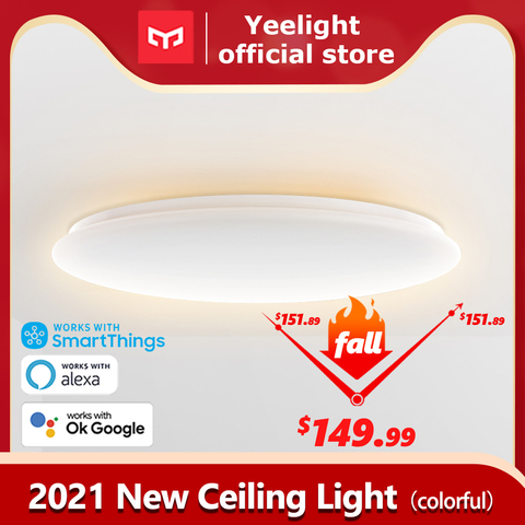 Yeelight-Luz LED de techo inteligente Arwen, iluminación colorida con brillo ajustable, funciona con google, Amazon, alexa, novedad de 2022 ► Foto 1/6