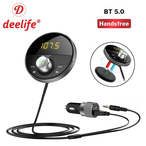 Adaptador receptor y transmisor inalámbrico Bluetooth 5,0, 2 en 1, conector  de 3,5mm para Audio de música de coche Aux A2dp, receptor de auriculares  manos libres - Historial de precios y revisión