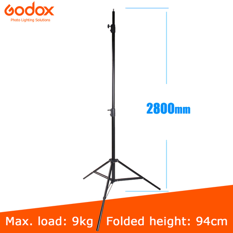 Godox 280 cm 2,8 M 9FT Pro Heavy Duty soporte de luz para luz de tungsteno de Fresnel estación de TV foto del estudio trípodes ► Foto 1/6