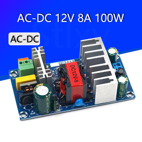 AC-DC 12V 8A 100W de placa de alimentación Módulo de circuito C módulo del interruptor de la fuente de alimentación AC 110v 220 ► Foto 1/3