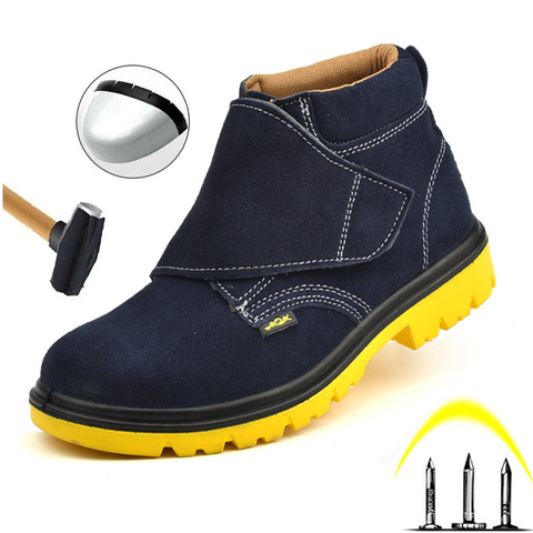 Zapatos de seguridad antigolpes para hombre, botas de trabajo indestructibles de protección al aire libre, zapatos para soldar, novedad de 2022 ► Foto 1/6