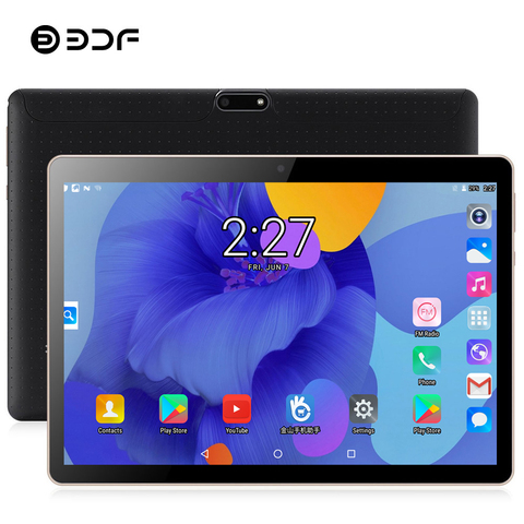 Tableta de 10 pulgadas BDF 2022, versión Global, 2GB de RAM, 32GB de ROM, 1280x800, IPS, tarjetas SIM duales, tableta de llamada 3G, WiFi, Android 9,0, 10,1 ► Foto 1/6