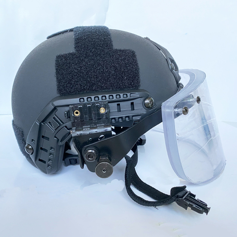 Casco a prueba de balas + máscara, visera NIJ IIIA para ACH, tácticas militares rápidas, a prueba de balas, equipo de seguridad de autodefensa para policía del Fbi swat ► Foto 1/6