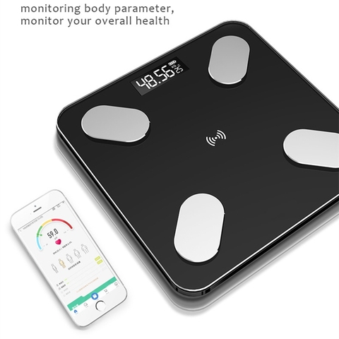 Escala de grasa corporal inteligente IMC escala Digital LED baño inalámbrico báscula Balanza De peso Bluetooth APP Android IOS ► Foto 1/6