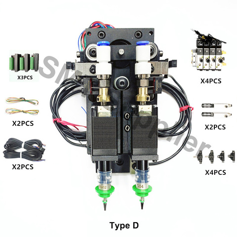 SMT-conector de montaje de doble cabeza, Nema8, eje hueco paso a paso para máquina de lugar de selección, cabeza de montaje SMT de doble cabeza ► Foto 1/5